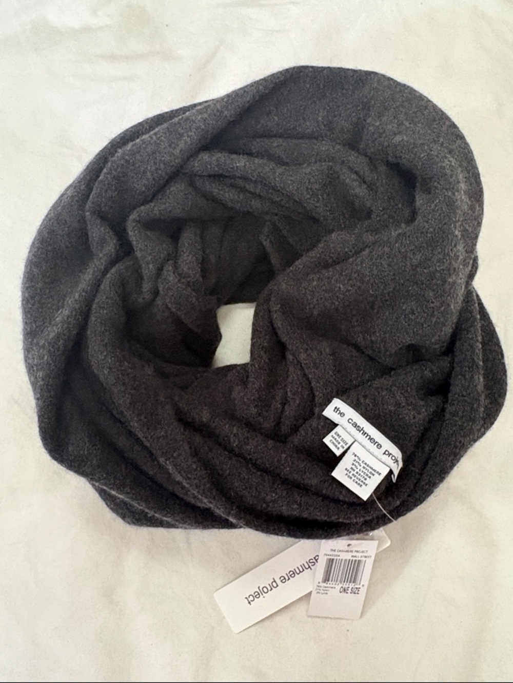 The Cashmere Project Dark Gray Infinity Scarf